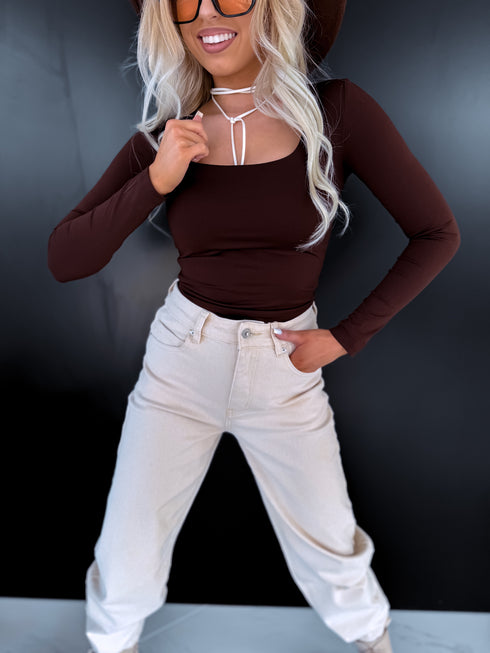 PUSH-UP top "OPULENCE VD73" - CHOCO